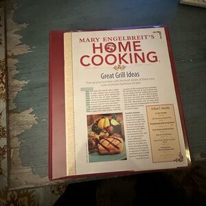 Mary Engelbreit Home Cooking Red Binder - Rare